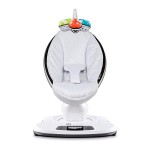 Fotoliu Balansoar Bebelusi 4MOMS MamaRoo 4.0 Plush Classic Gri